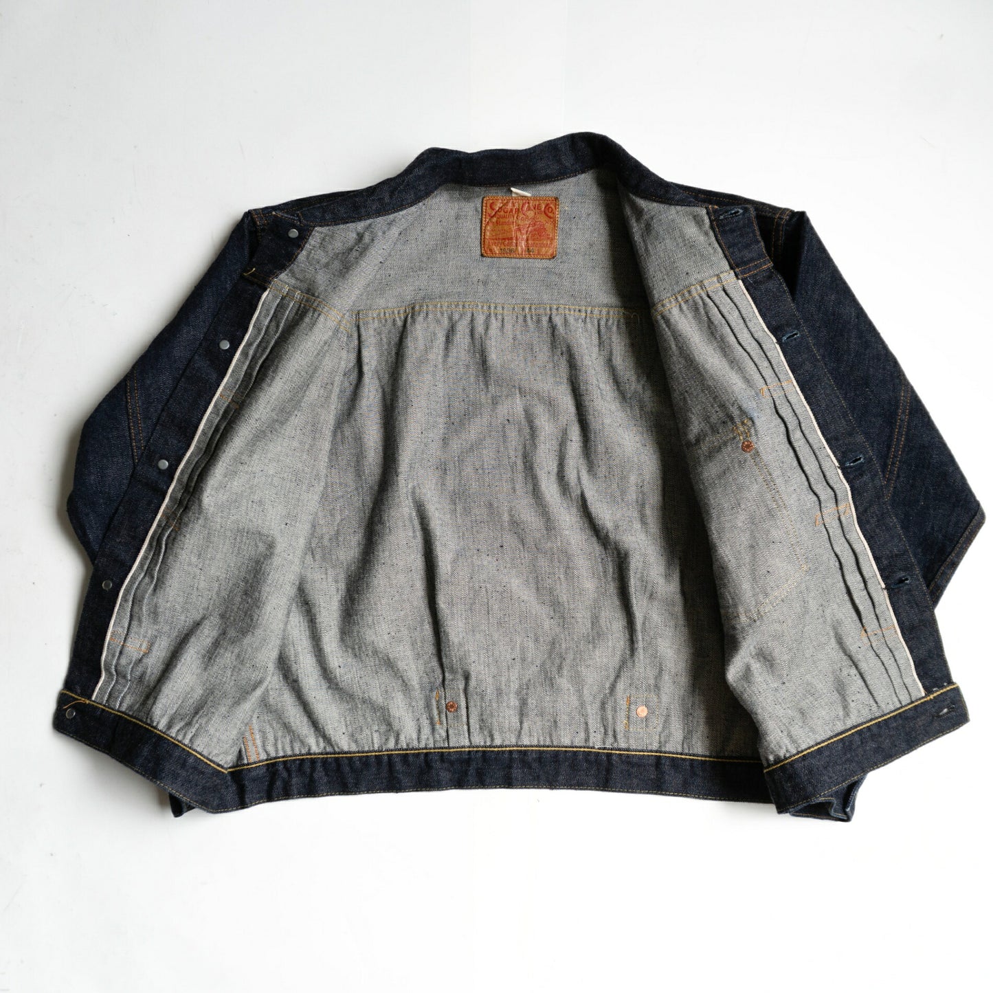 SUGAR CANE Dark Indigo 13oz 1936 Type 1 Denim Jacket Size 44
