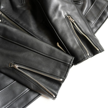 SCHOTT 613UST One Star Double Rider Leather Jacket Size 46