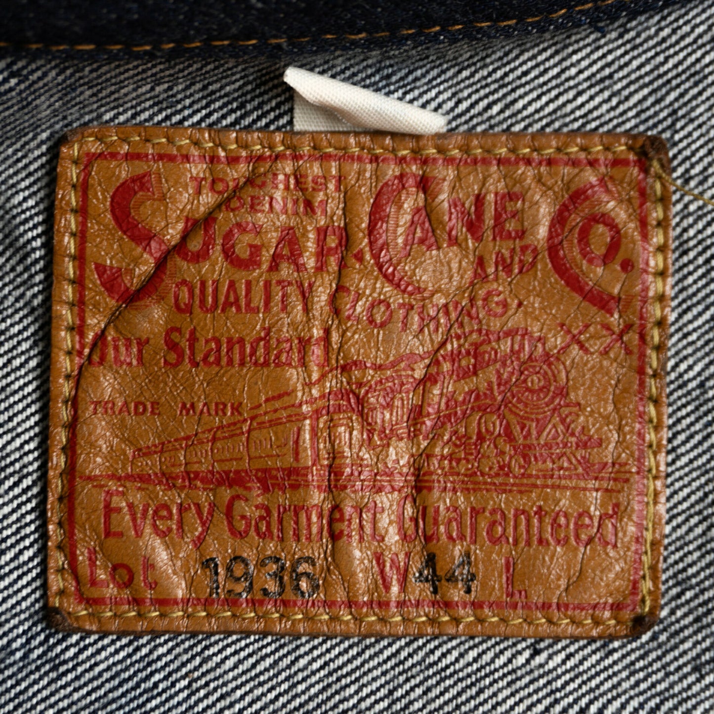 SUGAR CANE Dark Indigo 13oz 1936 Type 1 Denim Jacket Size 44