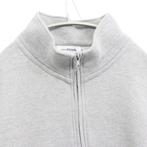 CABARET POVAL Half-Zip Sweatshirt Gray Size XL