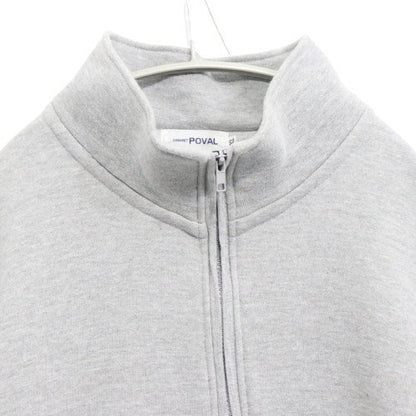 CABARET POVAL Half-Zip Sweatshirt Gray Size XL