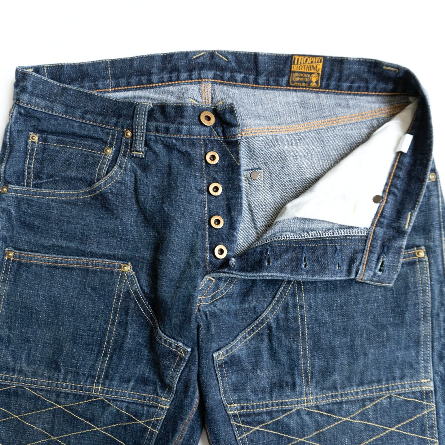 trophy clothing Double Knee Denim Jeans Size 34