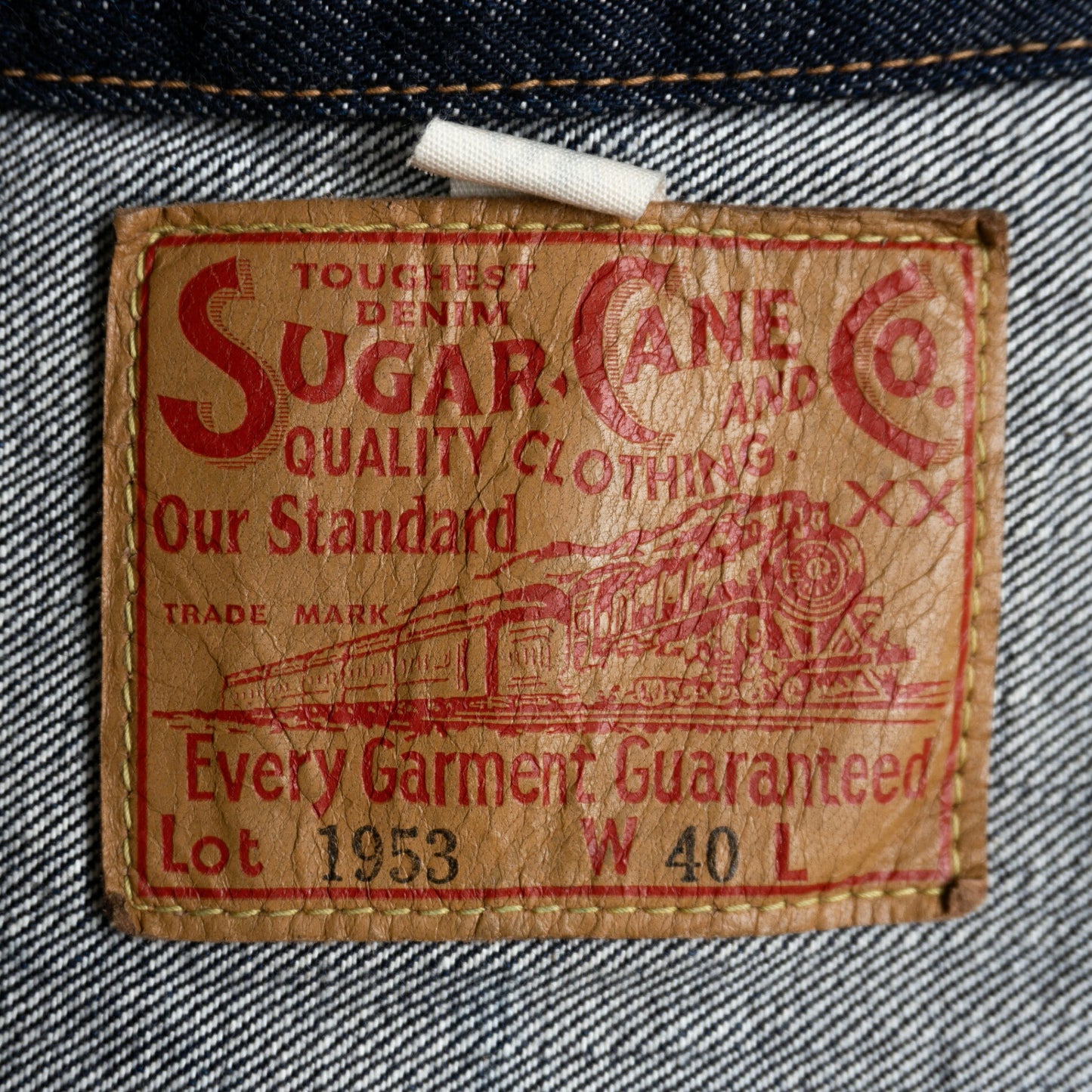 SUGAR CANE 1953 Model 2nd Type Denim Jacket Size 40
