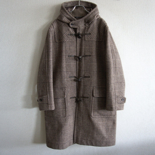 INVERTERE Mallalieus Glen Check Duffle Coat Size L