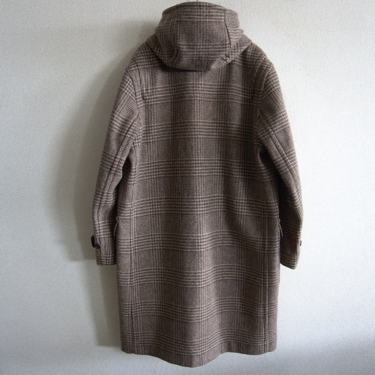 INVERTERE Mallalieus Glen Check Duffle Coat Size L