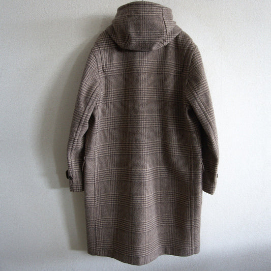 INVERTERE Mallalieus Glen Check Duffle Coat Size L