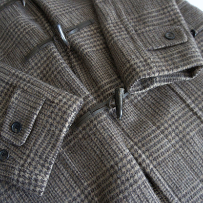 INVERTERE Mallalieus Glen Check Duffle Coat Size L