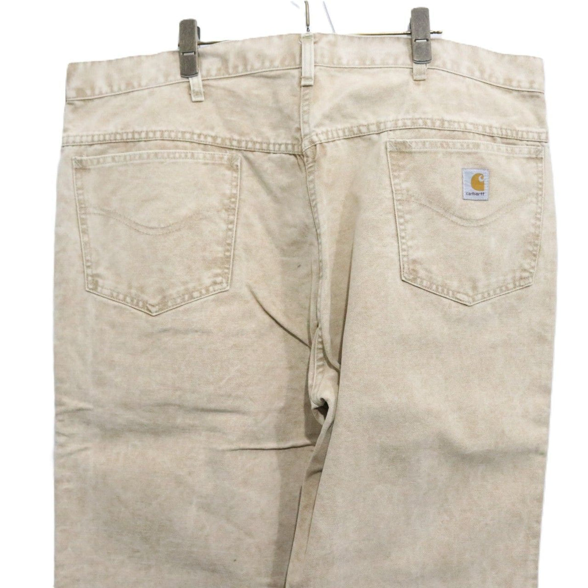 Carhartt 90s Acid Wash Relaxed Fit Jeans Beige Size W42 L32