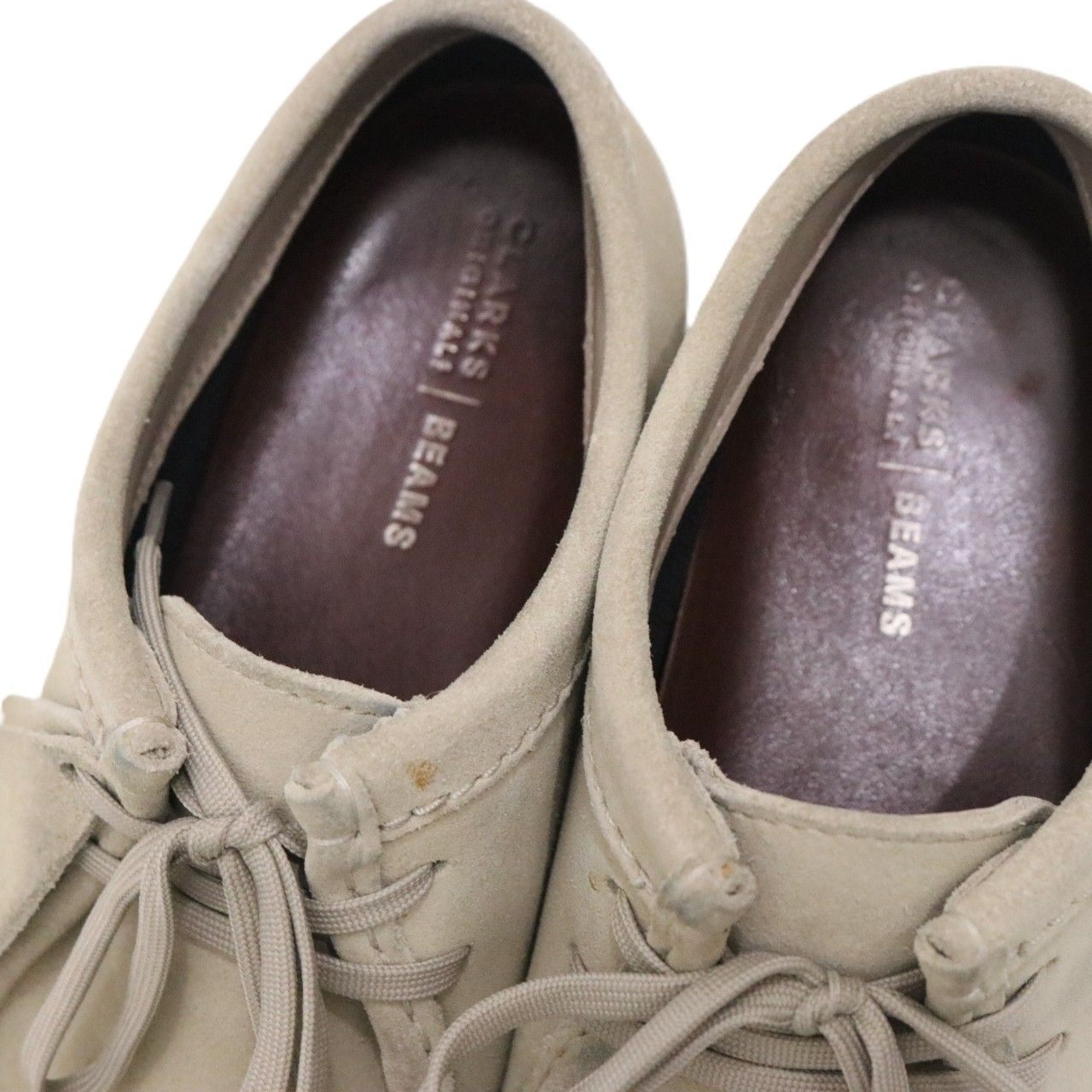 BEAMS x Clarks Wallabee GTX Suede Boots Beige Size 26.5cm