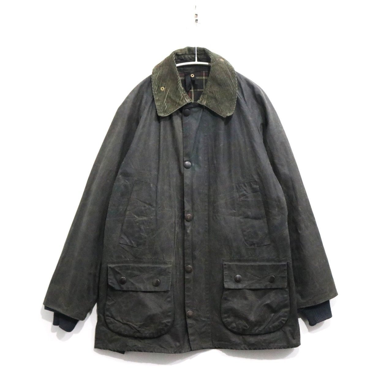 Barbour 90s Vintage Bedale Waxed Jacket Green Size 34