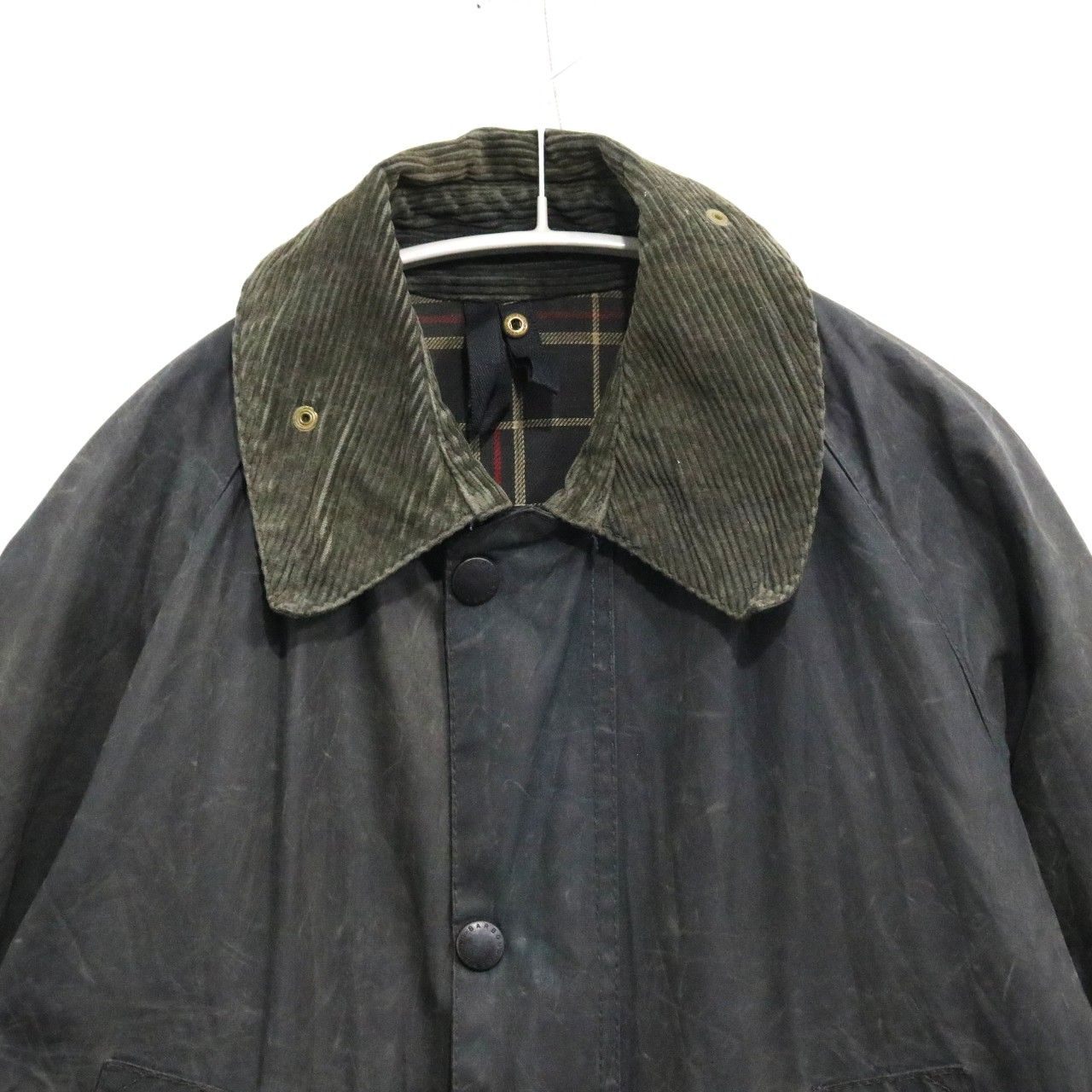 Barbour 90s Vintage Bedale Waxed Jacket Green Size 34