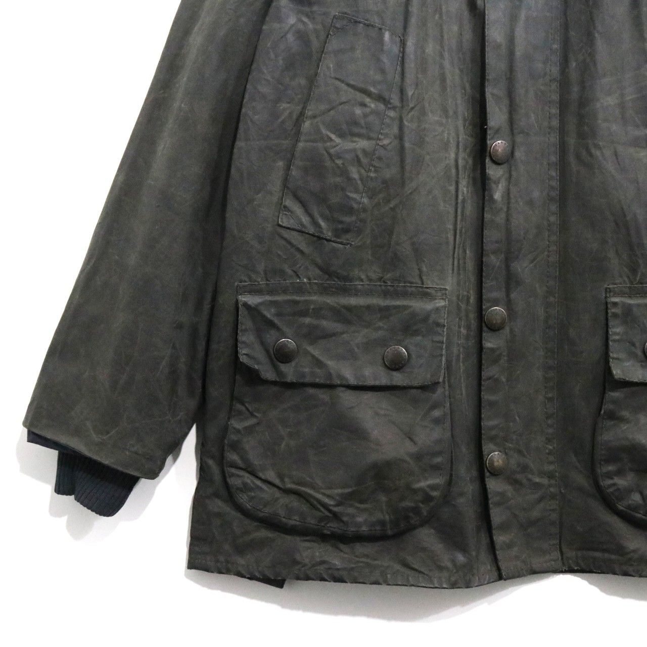 Barbour 90s Vintage Bedale Waxed Jacket Green Size 34