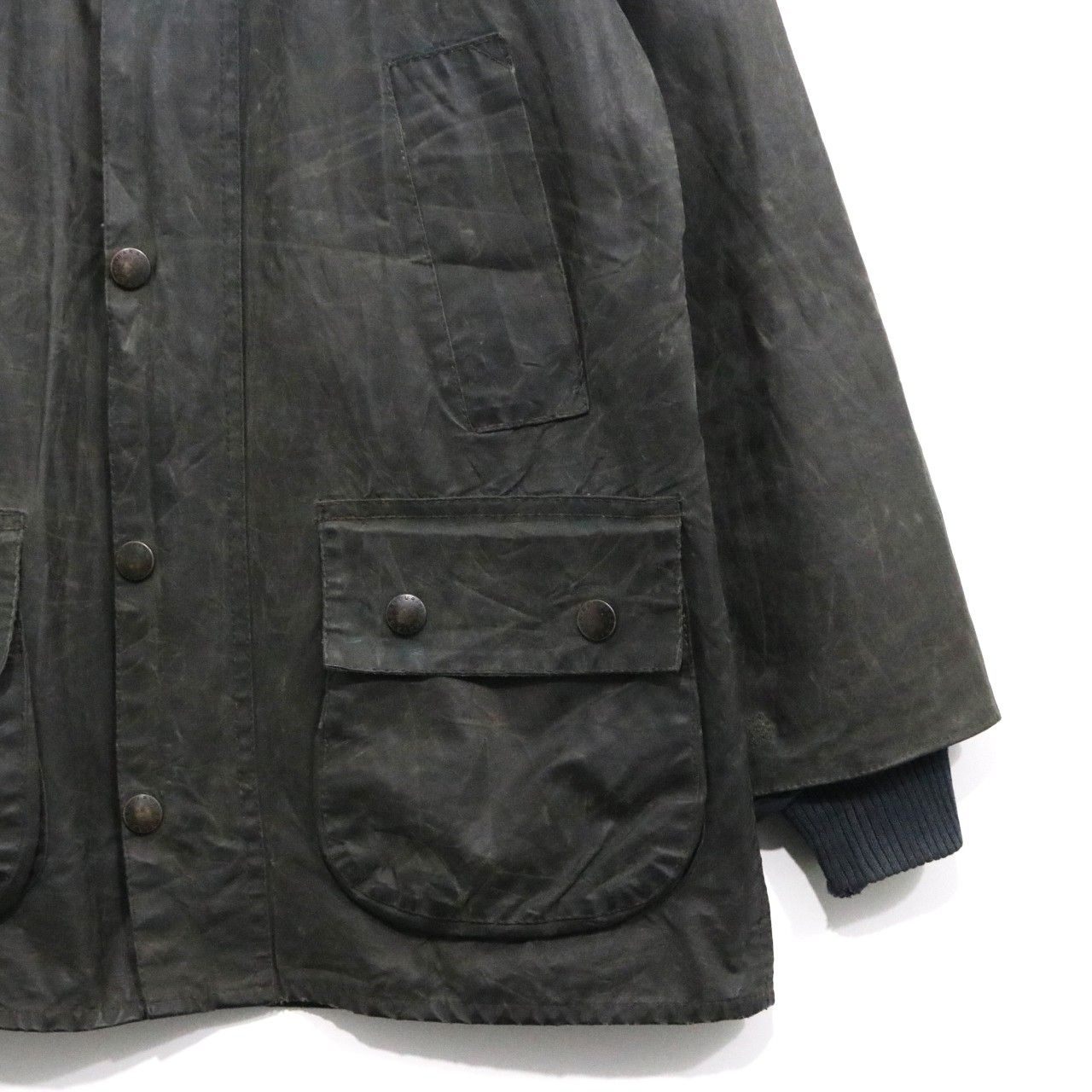 Barbour 90s Vintage Bedale Waxed Jacket Green Size 34