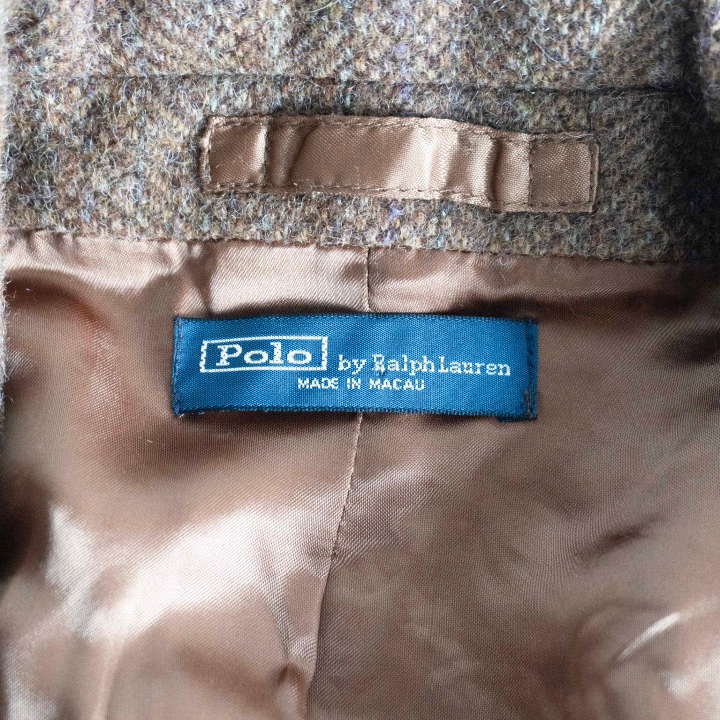 POLO RALPH LAUREN Wool Tweed Elbow Patch Blazer Size L