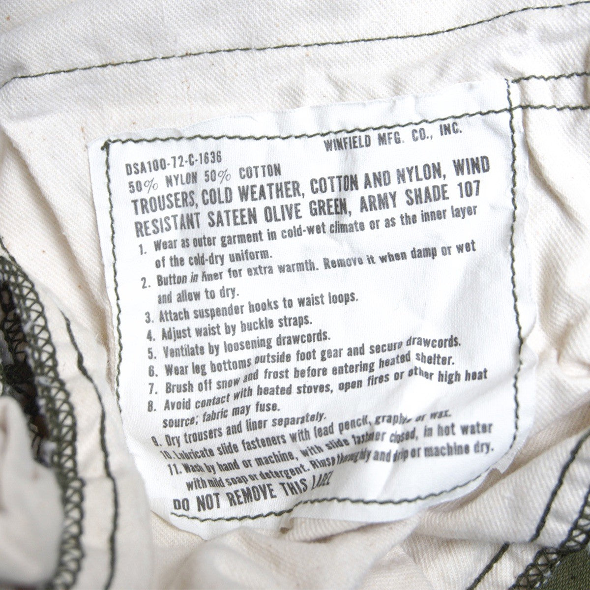 US ARMY 70s M-65 Cargo Pants Size SMALL/REGULAR