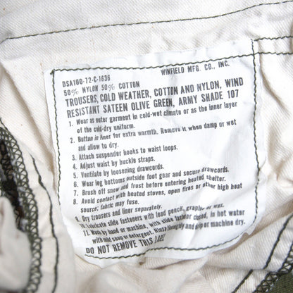 US ARMY 70s M-65 Cargo Pants Size SMALL/REGULAR