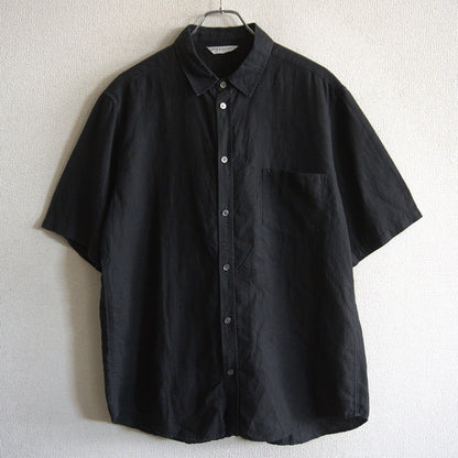 ARTS&SCIENCE Short Sleeve Linen Shirt Black Size 3