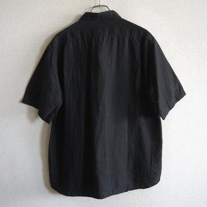 ARTS&SCIENCE Short Sleeve Linen Shirt Black Size 3