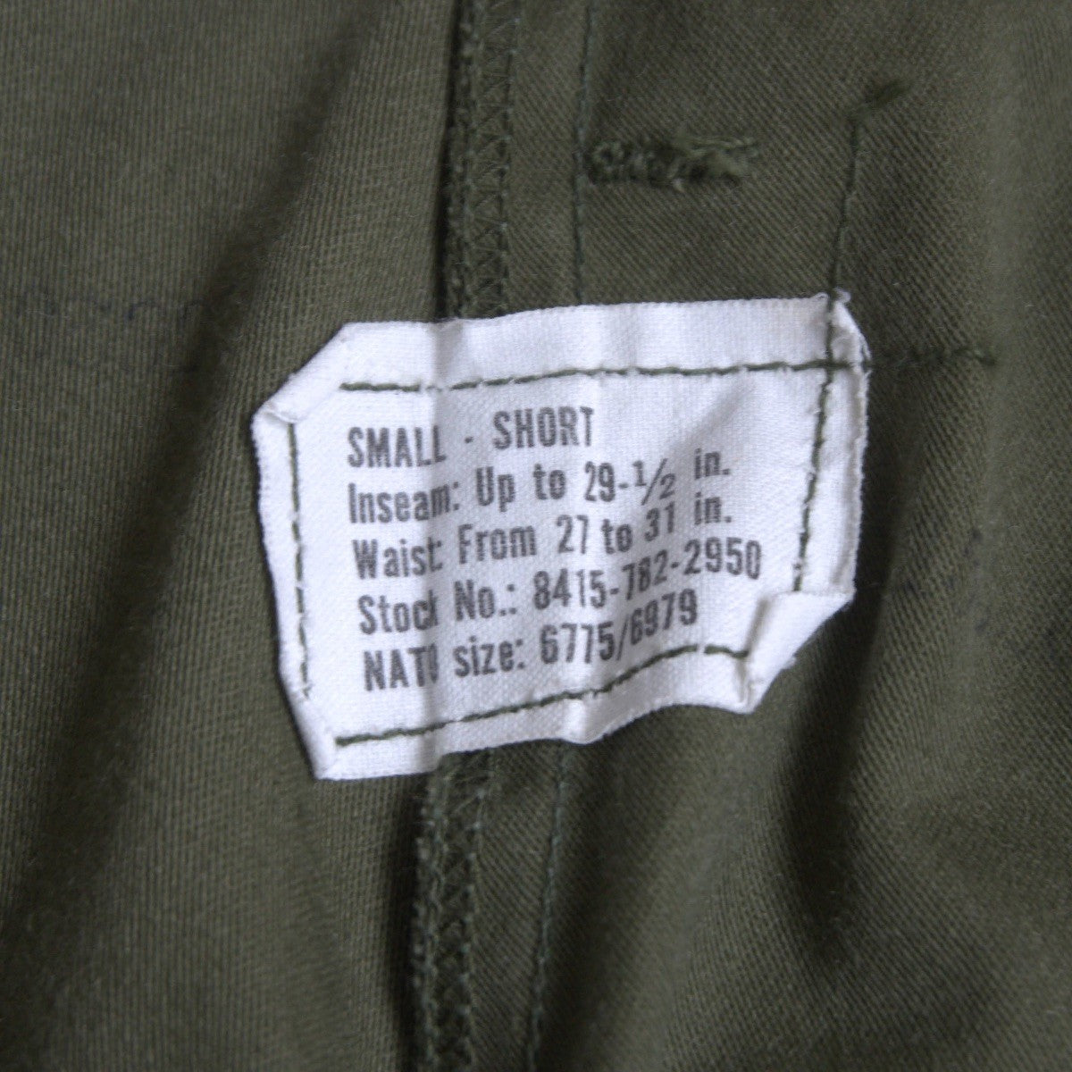US ARMY 70s M-65 Cargo Pants Size SMALL/SHORT