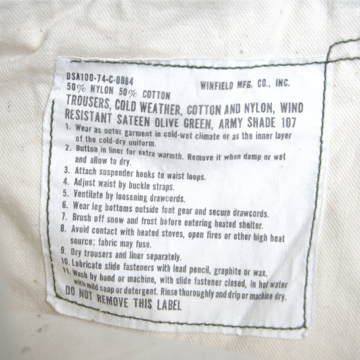 US ARMY 70s M-65 Cargo Pants Size SMALL/SHORT