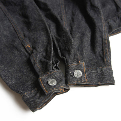 LEVI'S 80s 70649-0259 Pre-dyed Black Denim Jacket Size L