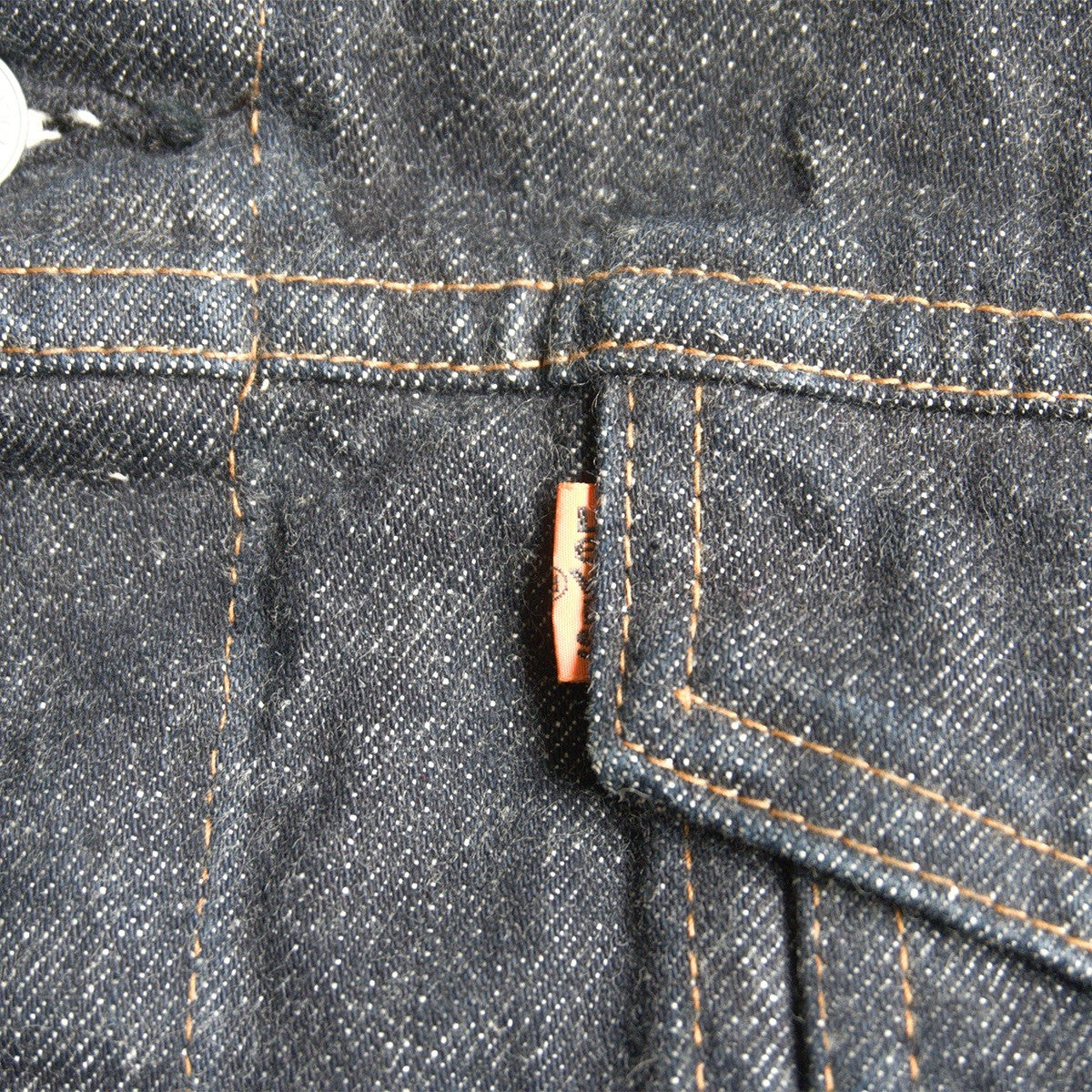 LEVI'S 80s 70649-0259 Pre-dyed Black Denim Jacket Size L