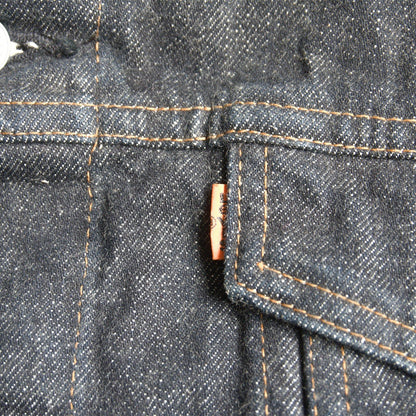 LEVI'S 80s 70649-0259 Pre-dyed Black Denim Jacket Size L