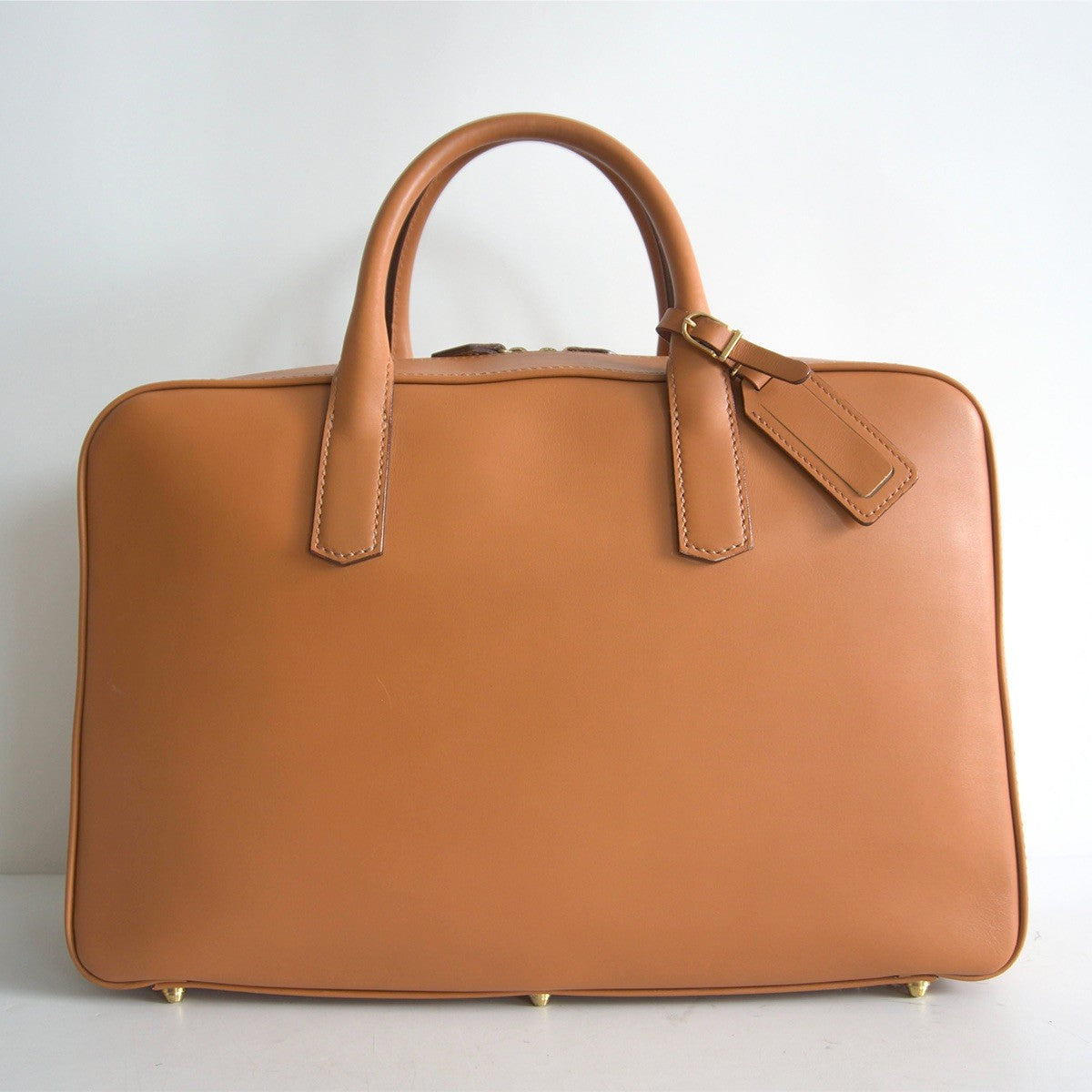 OBA SEIHO Brown Leather Overnight Briefcase Size ONE SIZE