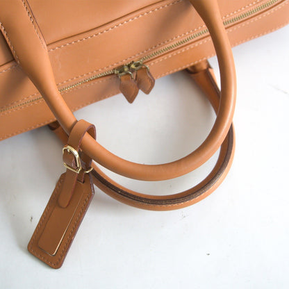 OBA SEIHO Brown Leather Overnight Briefcase Size ONE SIZE
