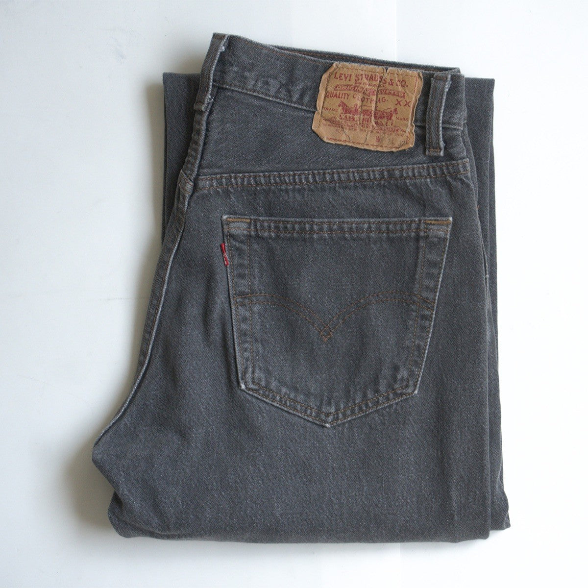 LEVI'S 80s 501 Garment-Dyed Black Jeans Size 32×32
