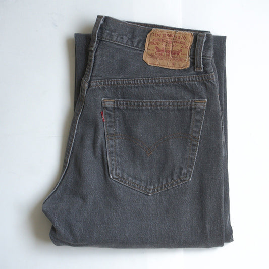LEVI'S 80s 501 Garment-Dyed Black Jeans Size 32×32