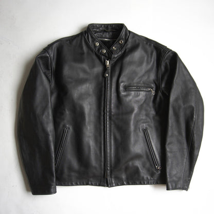 SCHOTT 641 Single Rider Leather Jacket w/ Boa Liner Size 46