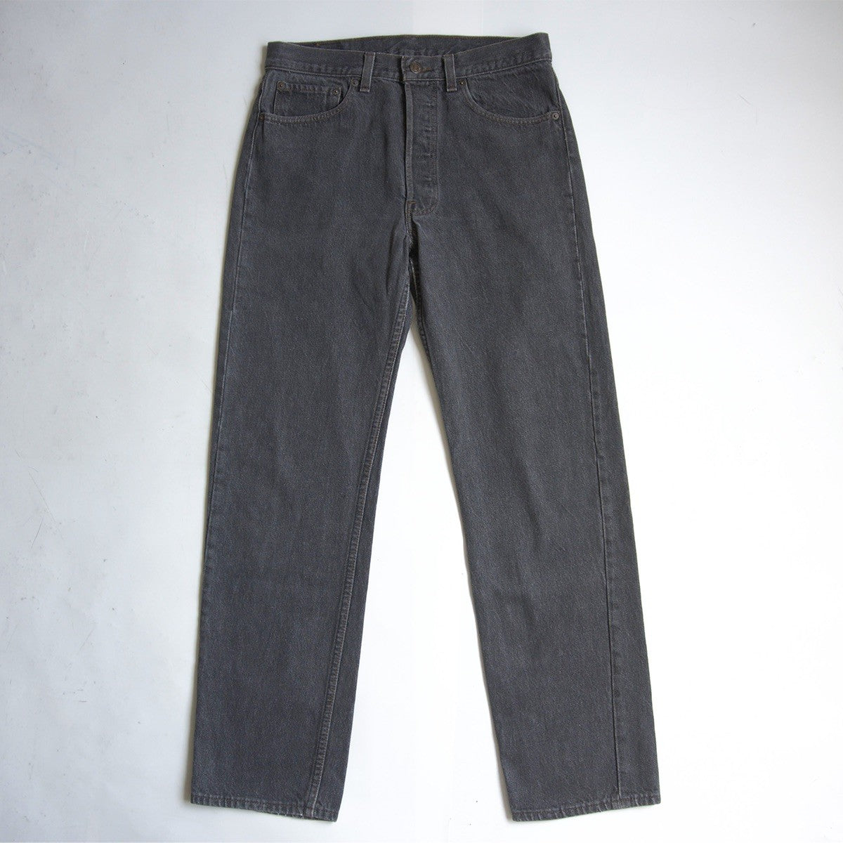 LEVI'S 80s 501 Garment-Dyed Black Jeans Size 32×32