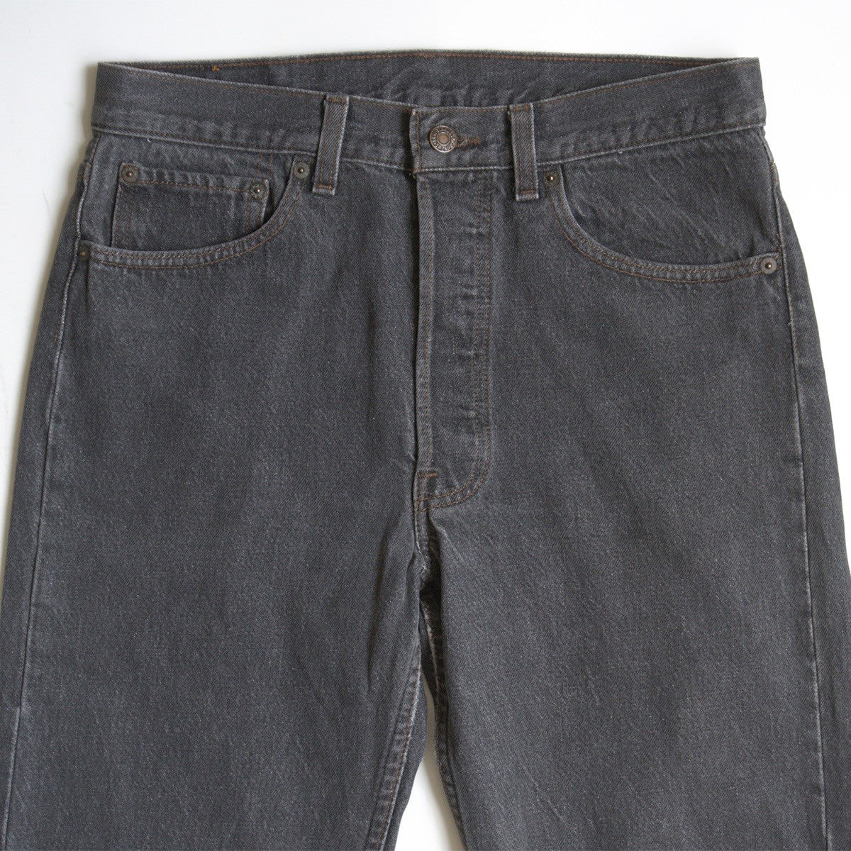 LEVI'S 80s 501 Garment-Dyed Black Jeans Size 32×32