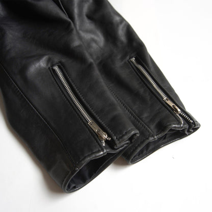 SCHOTT 641 Single Rider Leather Jacket w/ Boa Liner Size 46