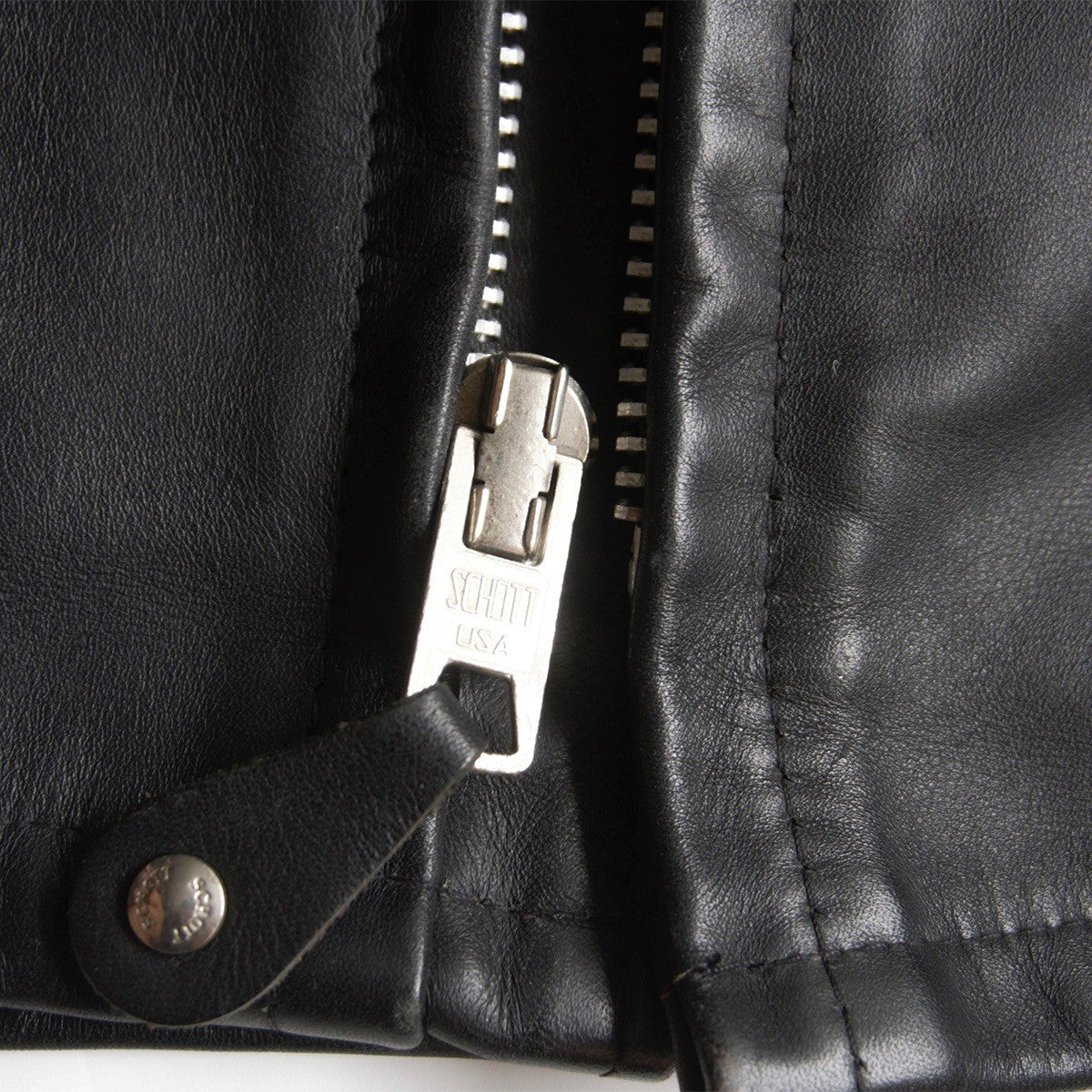 SCHOTT 641 Single Rider Leather Jacket w/ Boa Liner Size 46