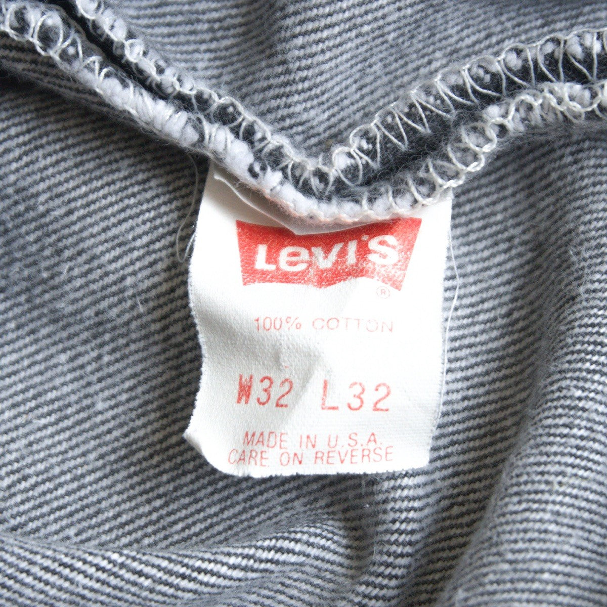 LEVI'S 80s 501 Garment-Dyed Black Jeans Size 32×32