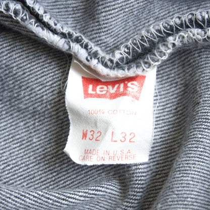LEVI'S 80s 501 Garment-Dyed Black Jeans Size 32×32