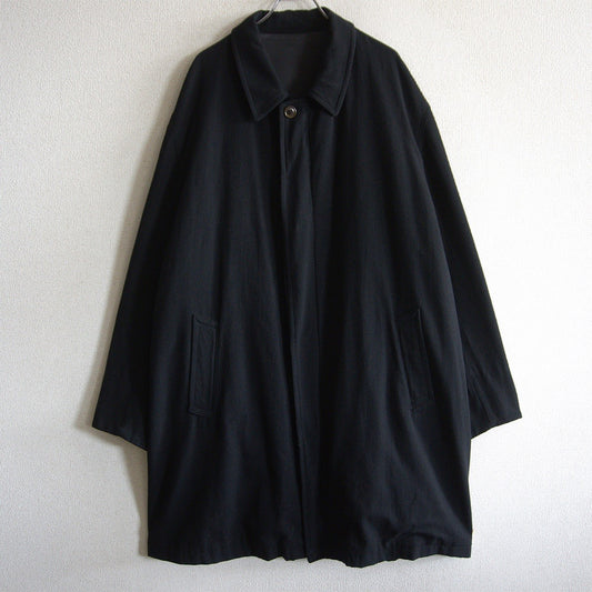 Y's for men 90s Melton Wool Balmacaan Coat Size L
