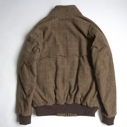 BARACUTA G9 MOON Tweed Harrington Jacket Wool Size 42