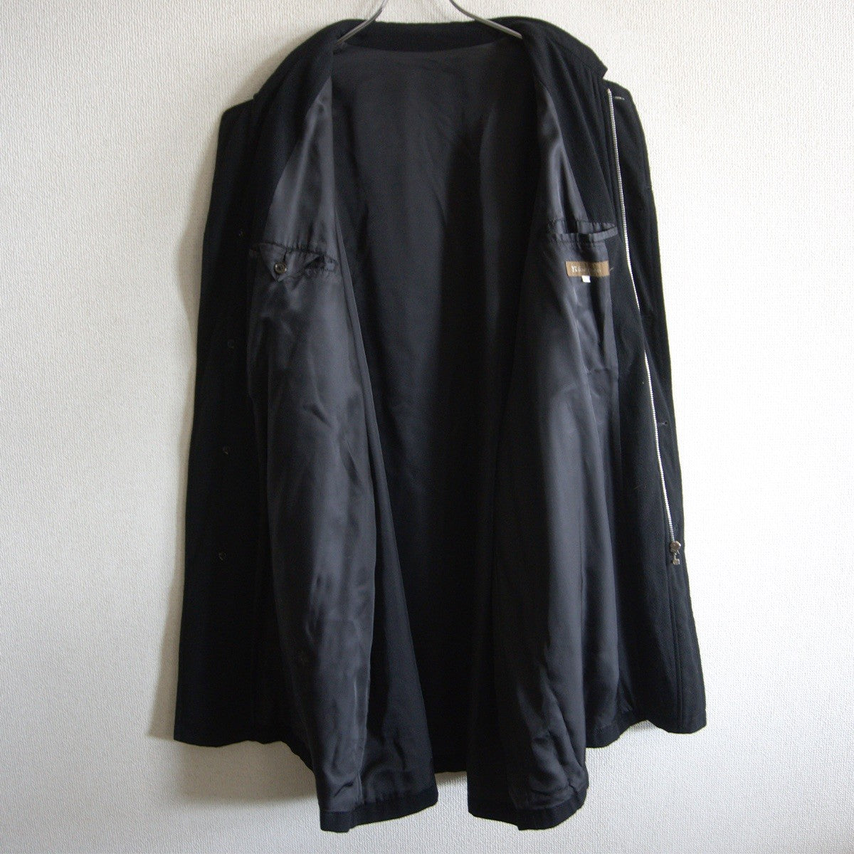 Y's for men 90s Melton Wool Balmacaan Coat Size L