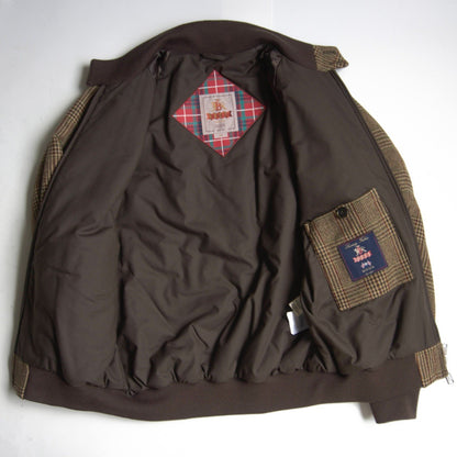 BARACUTA G9 MOON Tweed Harrington Jacket Wool Size 42