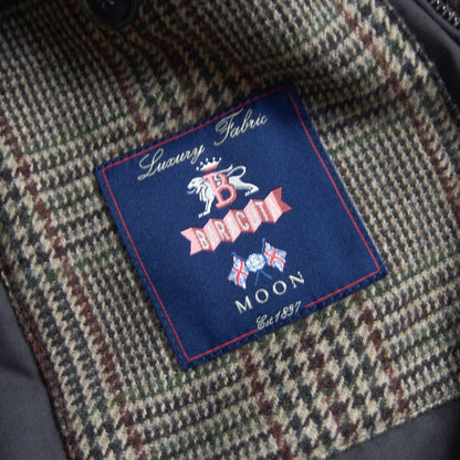 BARACUTA G9 MOON Tweed Harrington Jacket Wool Size 42