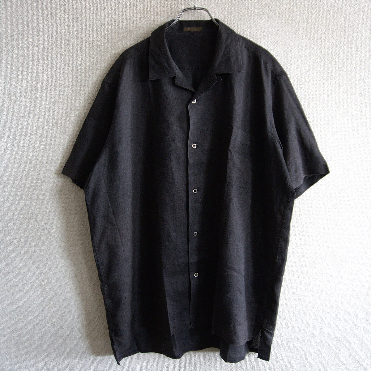 Y's for men Boxy Open Collar Linen Sleeve Shirt Size XXL