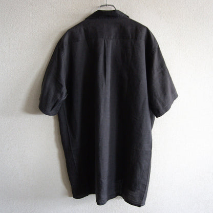 Y's for men Boxy Open Collar Linen Sleeve Shirt Size XXL