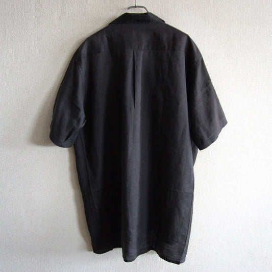 Y's for men Boxy Open Collar Linen Sleeve Shirt Size XXL