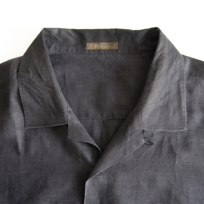 Y's for men Boxy Open Collar Linen Sleeve Shirt Size XXL