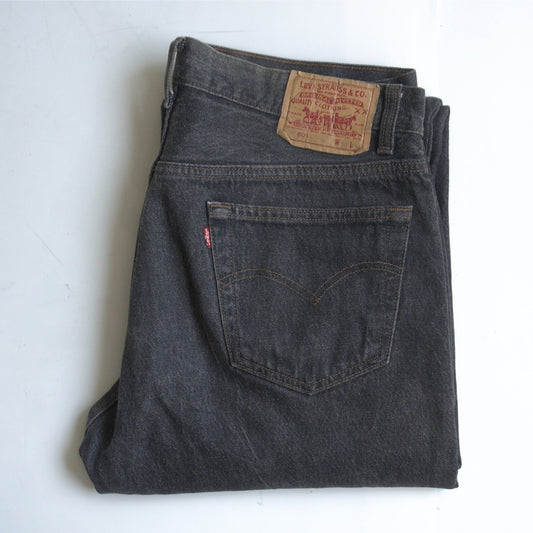 LEVI'S 80s 501 Pre-dyed Black Made in USA Jeans Size 36×36