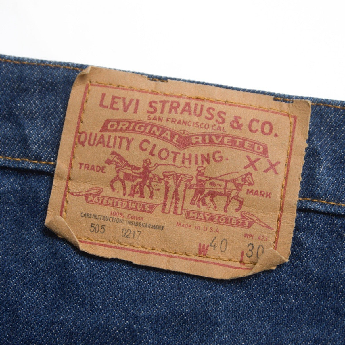 LEVI'S 80s 505 Denim Jeans USA Made Size 40×30