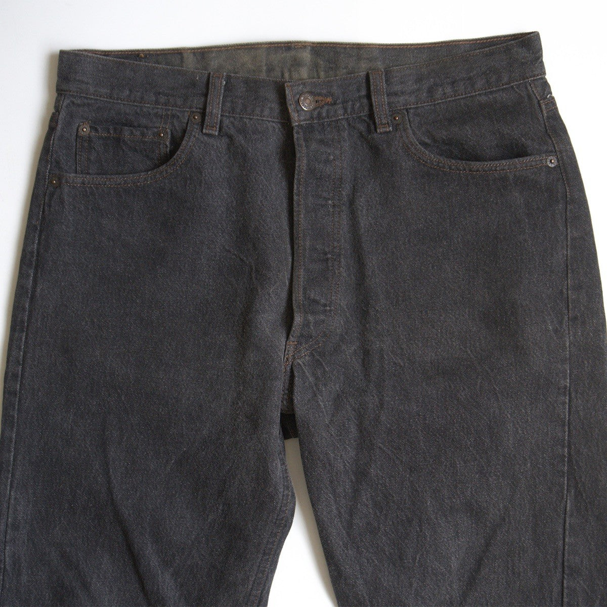 LEVI'S 80s 501 Pre-dyed Black Made in USA Jeans Size 36×36